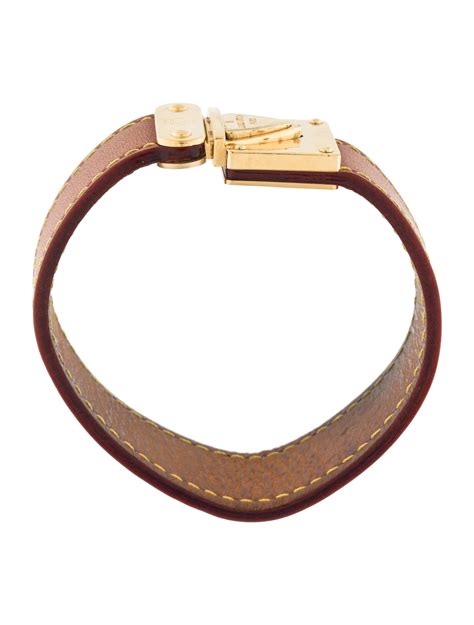 Louis Vuitton leather strap bracelet